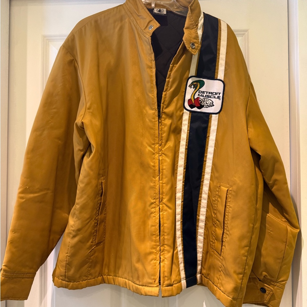 Vintage 90’s-Men's Gold Made In Detroit- Detroit Muscle Jacket